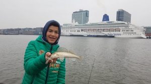 Vissen op snoekbaars in Amsterdam